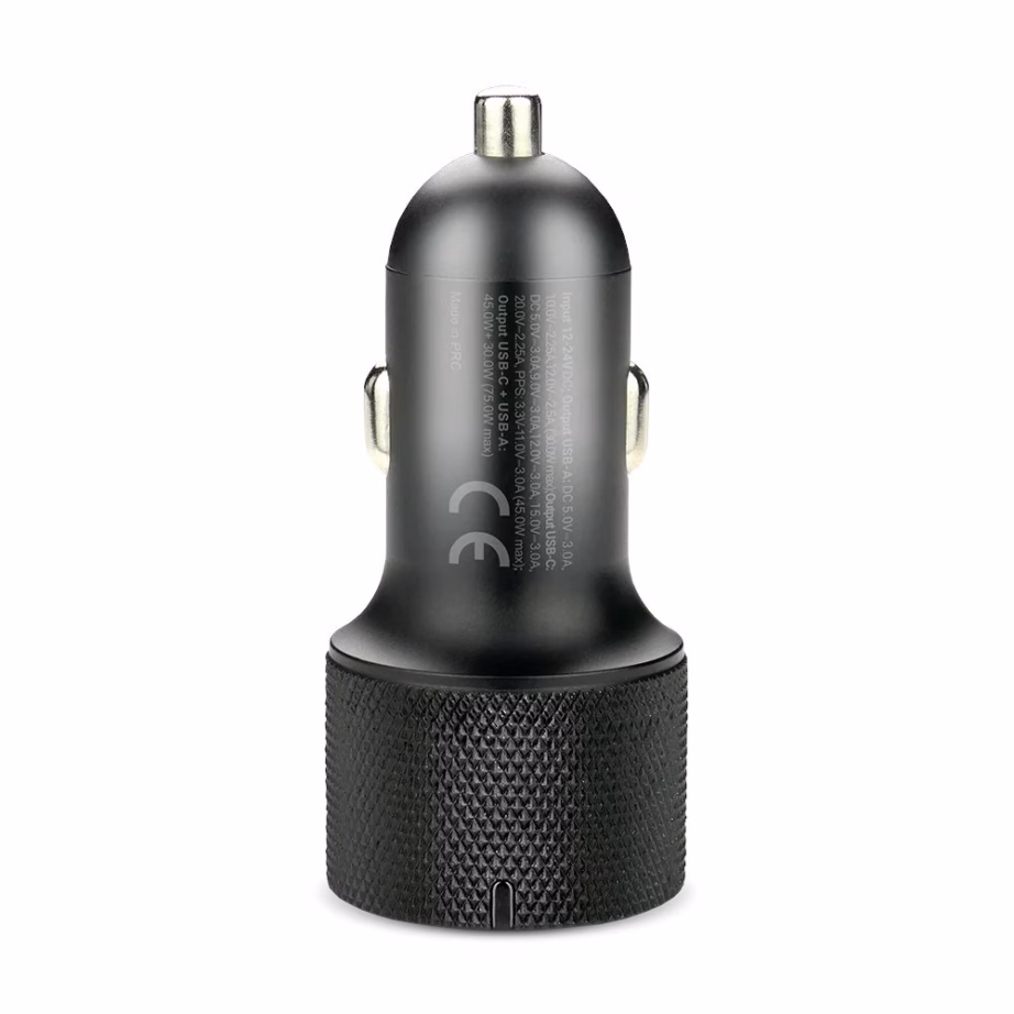 Autolaadija everActive CC-50Q, 2 väljundit, USB QC3.0 ja USB-C PD, 75 W - 4