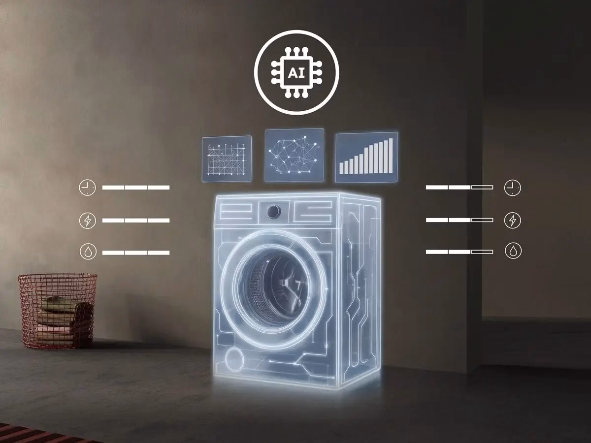 AI WashAssist kohandab tsükli vastavalt pesukogusele