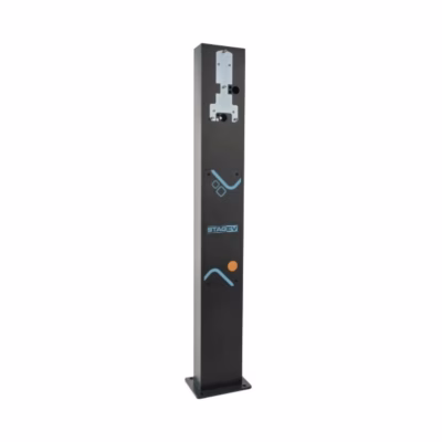 Laadijapost AC STAG elektriautolaadijale pistikupesaga, teras, 153,5 cm
