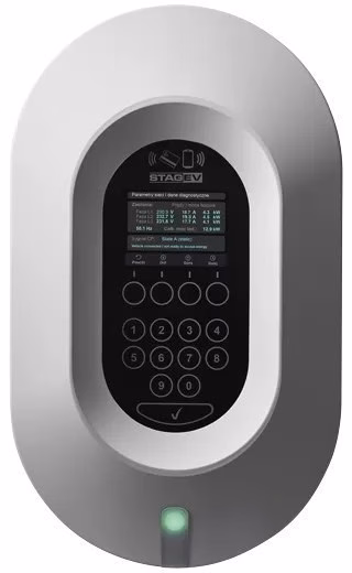 Seinalaadija (wallbox) STAG EV CORE, 11 kW, Type 2, 3-faasiline, 5 m kaabliga