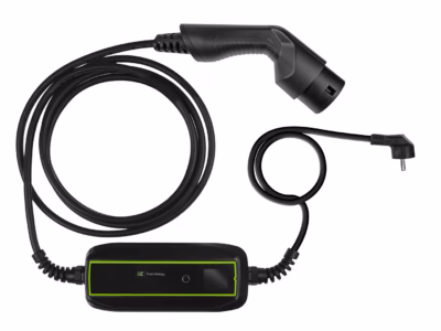 Elektriauto mobiilne laadija Roheline Cell EV16, Type 2, 3,6 kW, 6,5 m, LCD-ekraan
