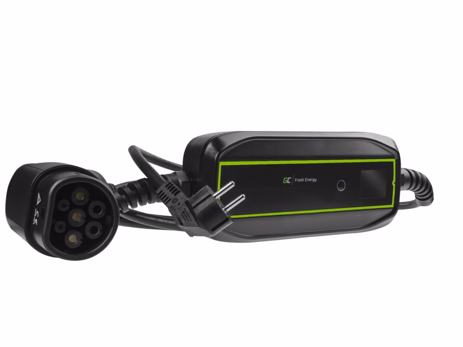 Elektriauto mobiilne laadija Roheline Cell EV16, Type 2, 3,6 kW, 6,5 m, LCD-ekraan - 2