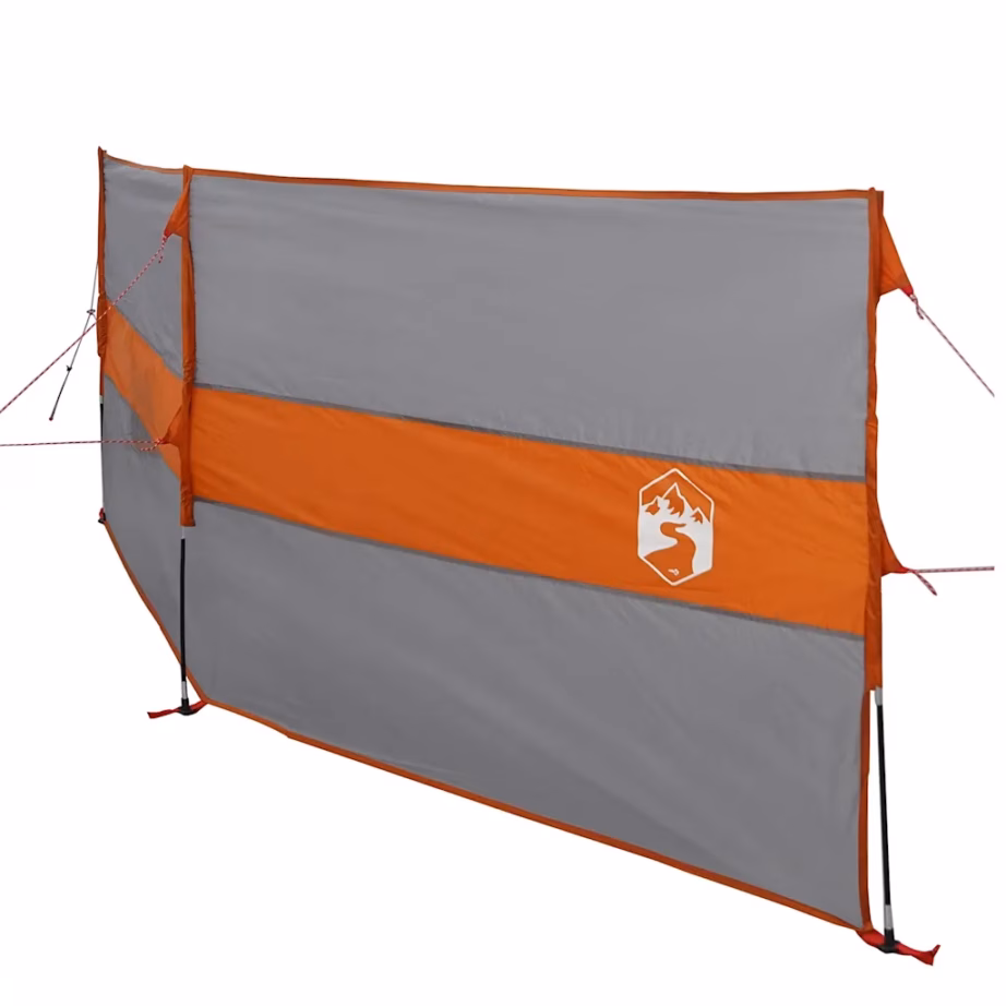 Matka tuuletõke veekindlast polüestrist, hall ja oranž, 344 x 120 cm - 4