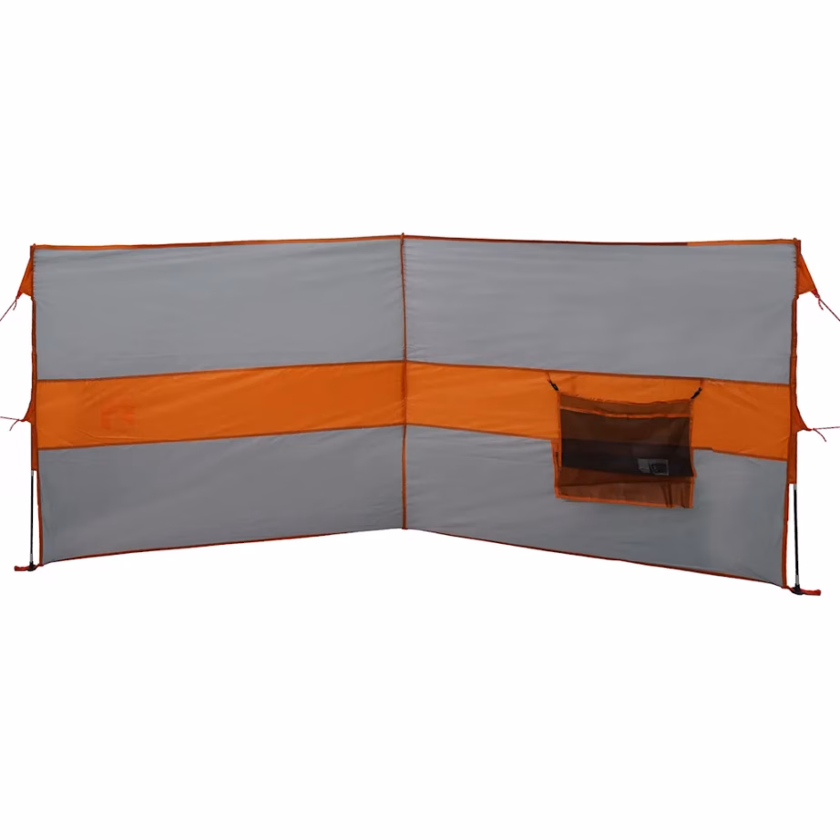 Matka tuuletõke veekindlast polüestrist, hall ja oranž, 344 x 120 cm - 5