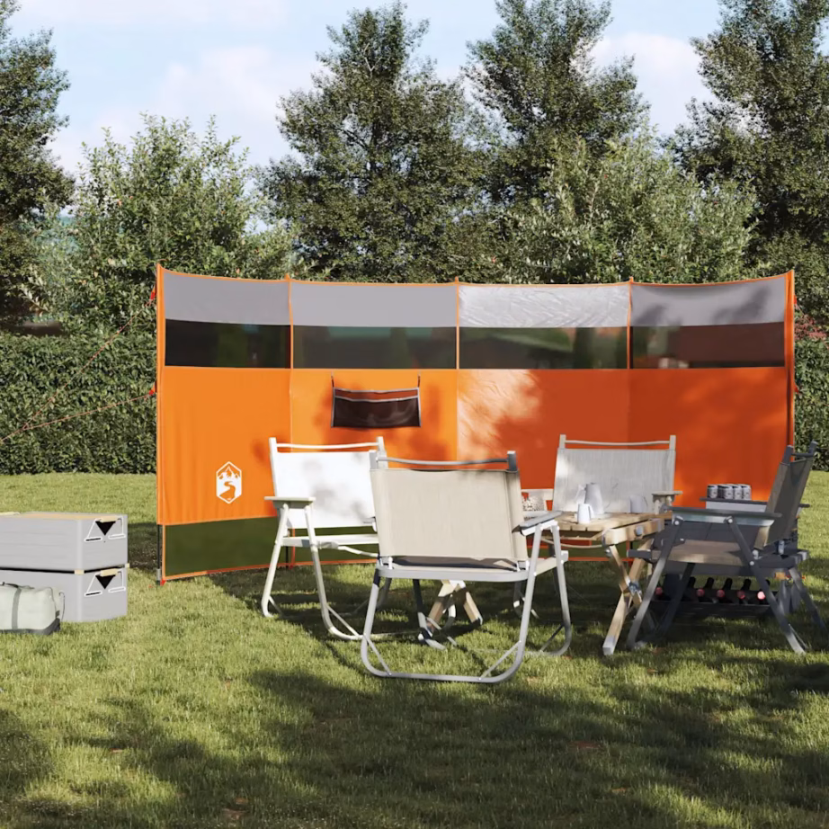 Veekindel matka tuuletõke võrkakendega, oranž, 366 x 152 x 152 cm - 3