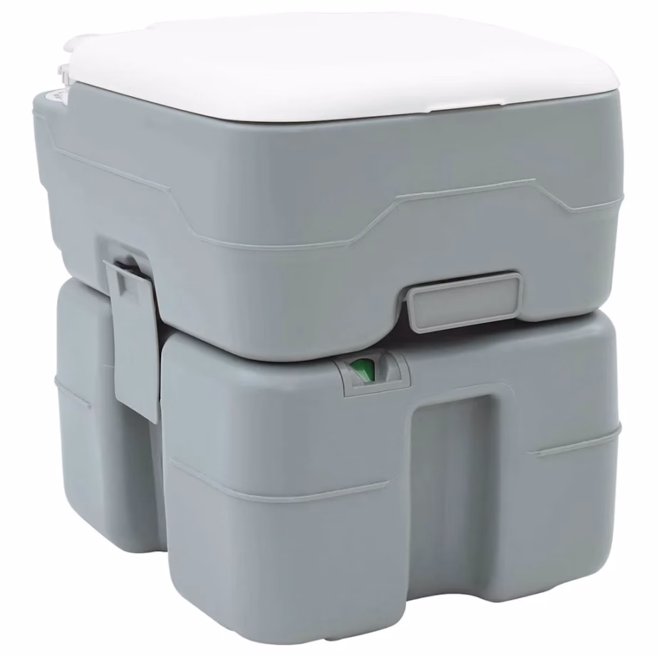 Kaasaskantav matka WC ja kätepesujaam, 2-osaline hall komplekt, HDPE, 92 x 36,5 x 103 cm - 5