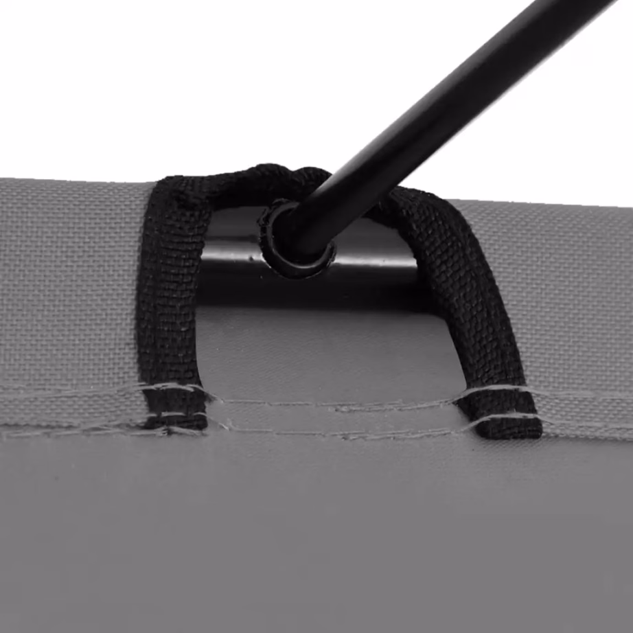 Matkavoodi 180 x 60 x 19 cm, hall, 600D oxford-kangas ja teras - 4