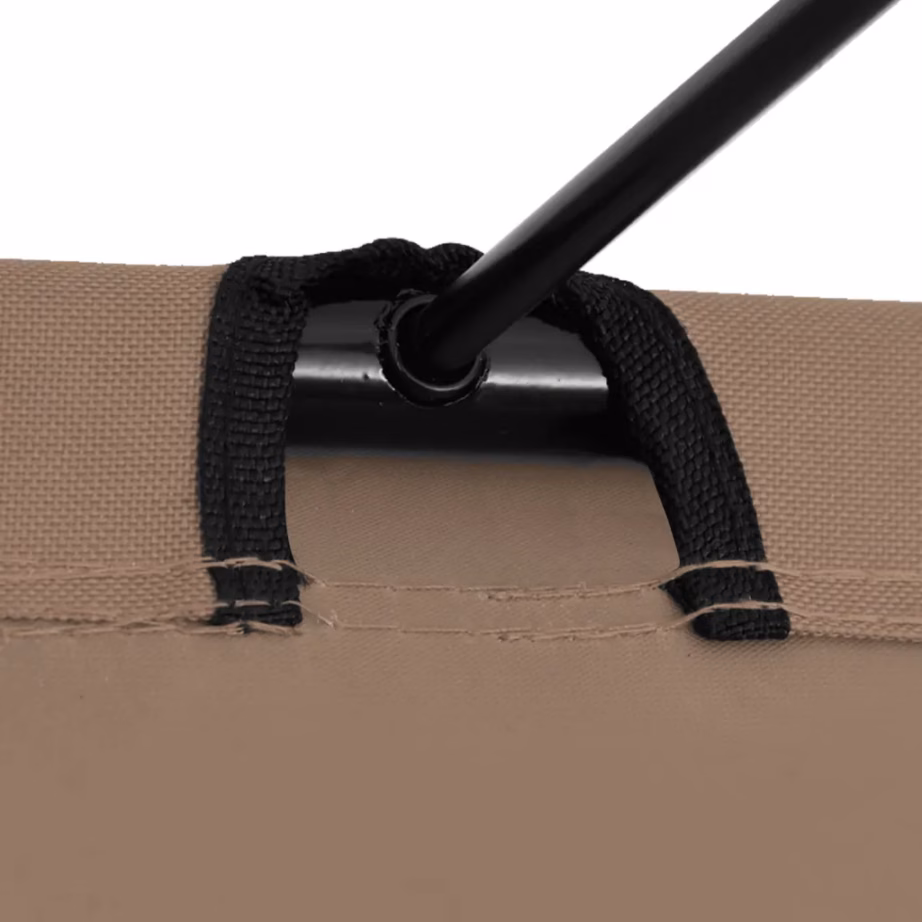 Matkavoodi 600D oxford-kangast ja terasraamiga, pruunikashall, 180 x 60 x 19 cm - 4