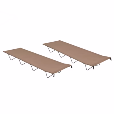 Matkavoodid, 2 tk, 180 x 60 x 19 cm, 600D oxford-kangas ja teras, hallikaspruun
