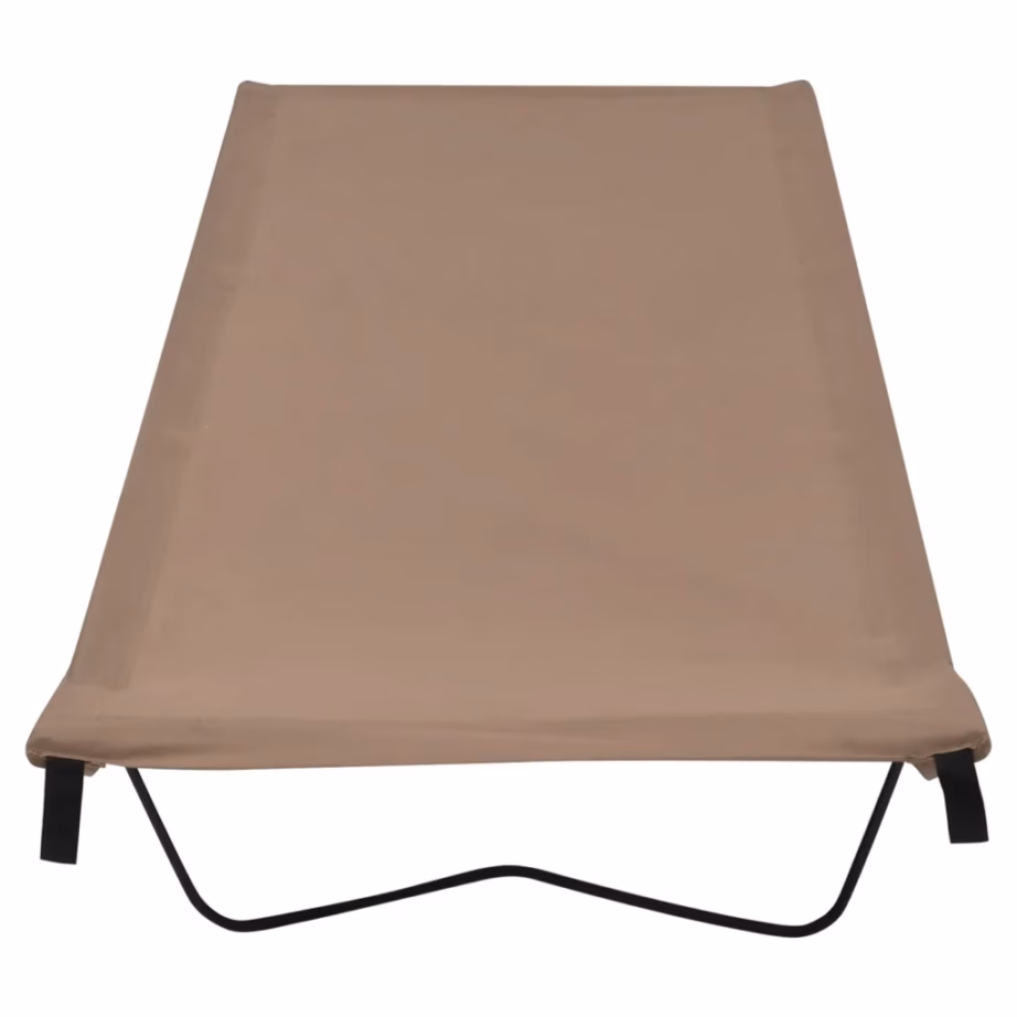 Matkavoodid, 2 tk, 180 x 60 x 19 cm, 600D oxford-kangas ja teras, hallikaspruun - 3