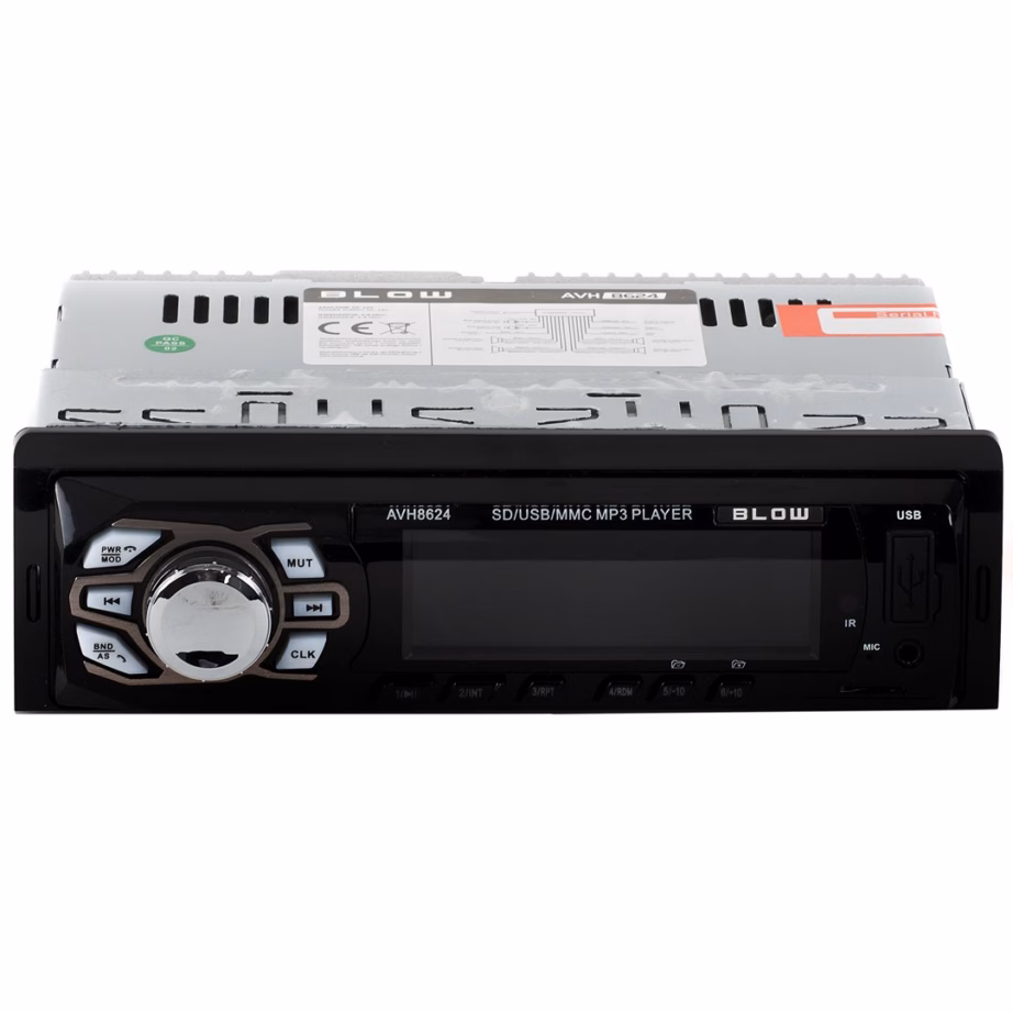 Autoraadio BLOW AVH-8624, Bluetooth, USB ja AUX, LCD-ekraan, 45 W RMS - 11