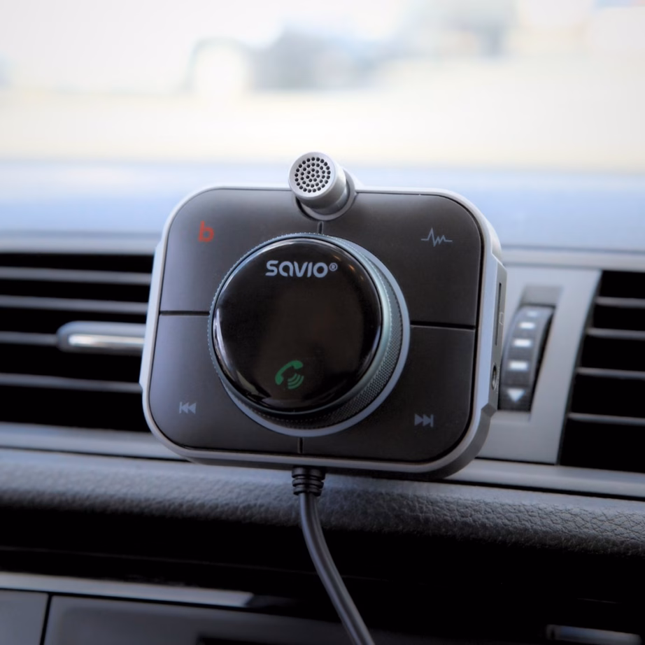 FM-transmitter Savio TR-14, Bluetooth, PD-laadija, 87,6–107,9 MHz, must - 25