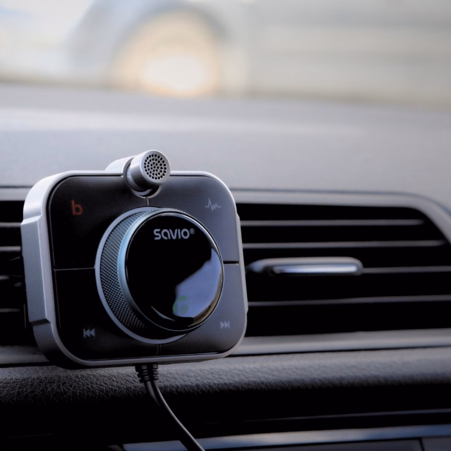 FM-transmitter Savio TR-14, Bluetooth, PD-laadija, 87,6–107,9 MHz, must - 31