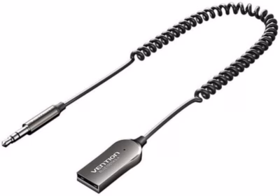 Bluetooth USB-audiovastuvõtja autole Vention, Bluetooth 5.4, SBC/AAC, must