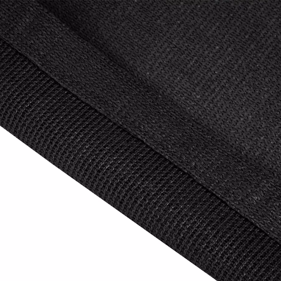 Telgimatt 400 x 400 cm, must HDPE, hingav ja vett läbilaskev - 5