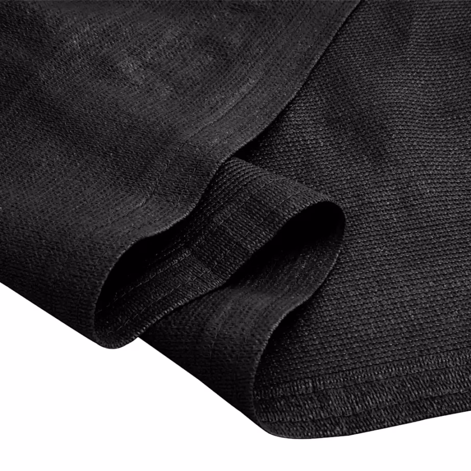 Telgimatt 400 x 400 cm, must HDPE, hingav ja vett läbilaskev - 6