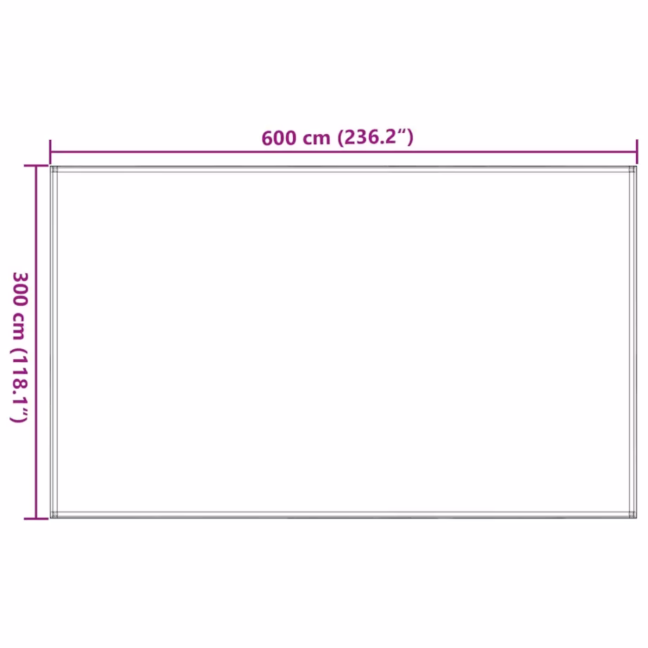 Telgimatt haagissuvila varikatuse alla, must, 300 x 600 cm, HDPE - 7