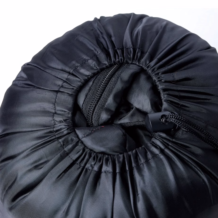 Muumia lõikega täiskasvanute magamiskott, 3-hooajaline, must-punane, 215 x 85 cm - 4