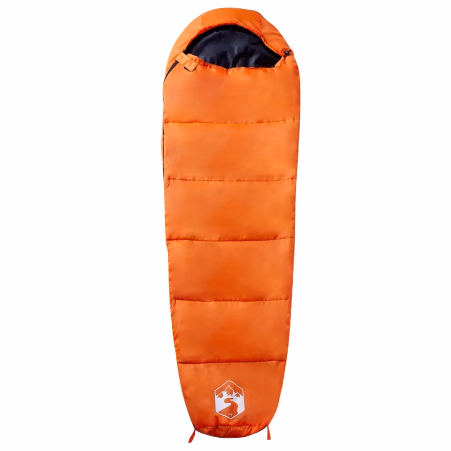 3-hooajaga muumia magamiskott täiskasvanutele, oranž-must, 180 x 63 cm - 2