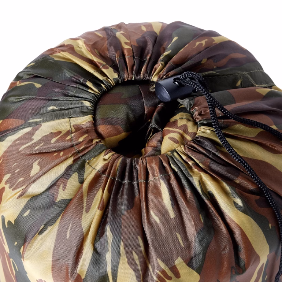 Muumia kujuga täiskasvanute magamiskott matkamiseks, kamuflaaž, 3-hooajane, 208 x 72 cm - 3
