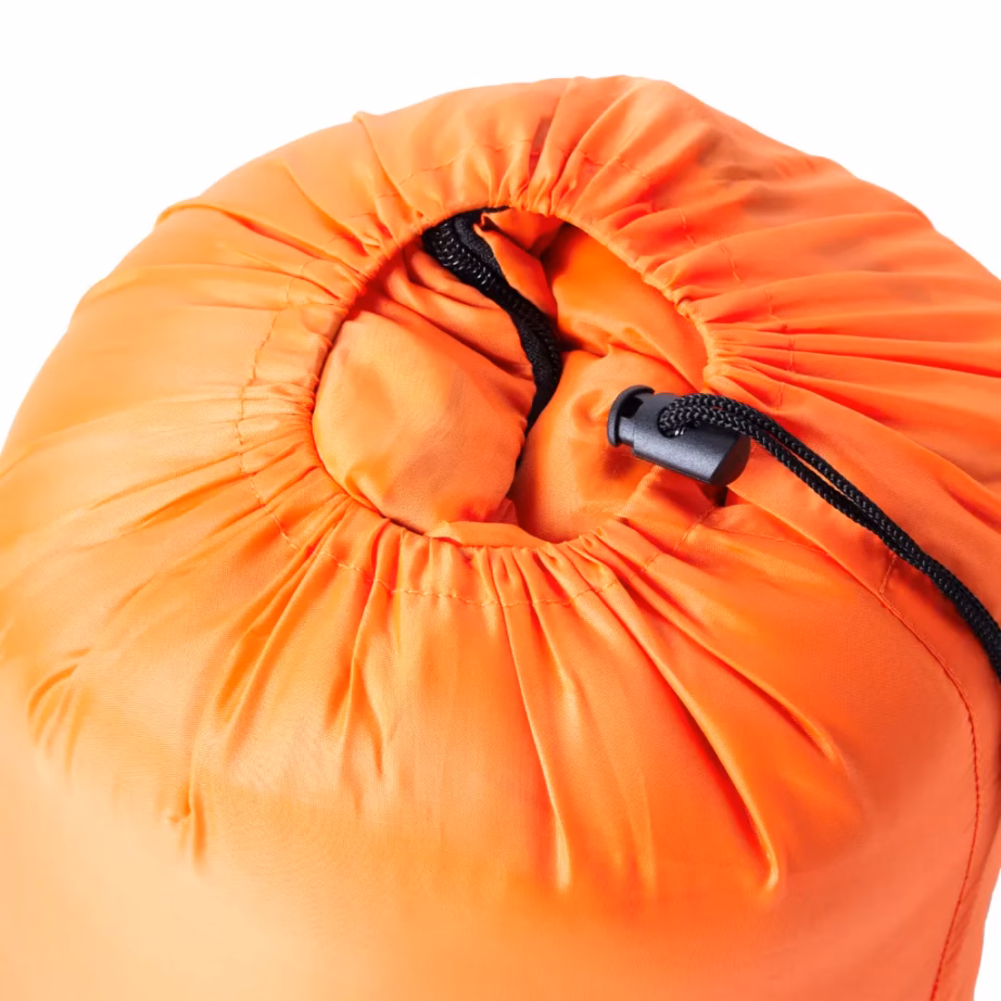 Muumiakujuline täiskasvanute magamiskott 3 hooajaks, oranž/must, 10–20 °C, 222 x 74 cm, kandekotiga - 3