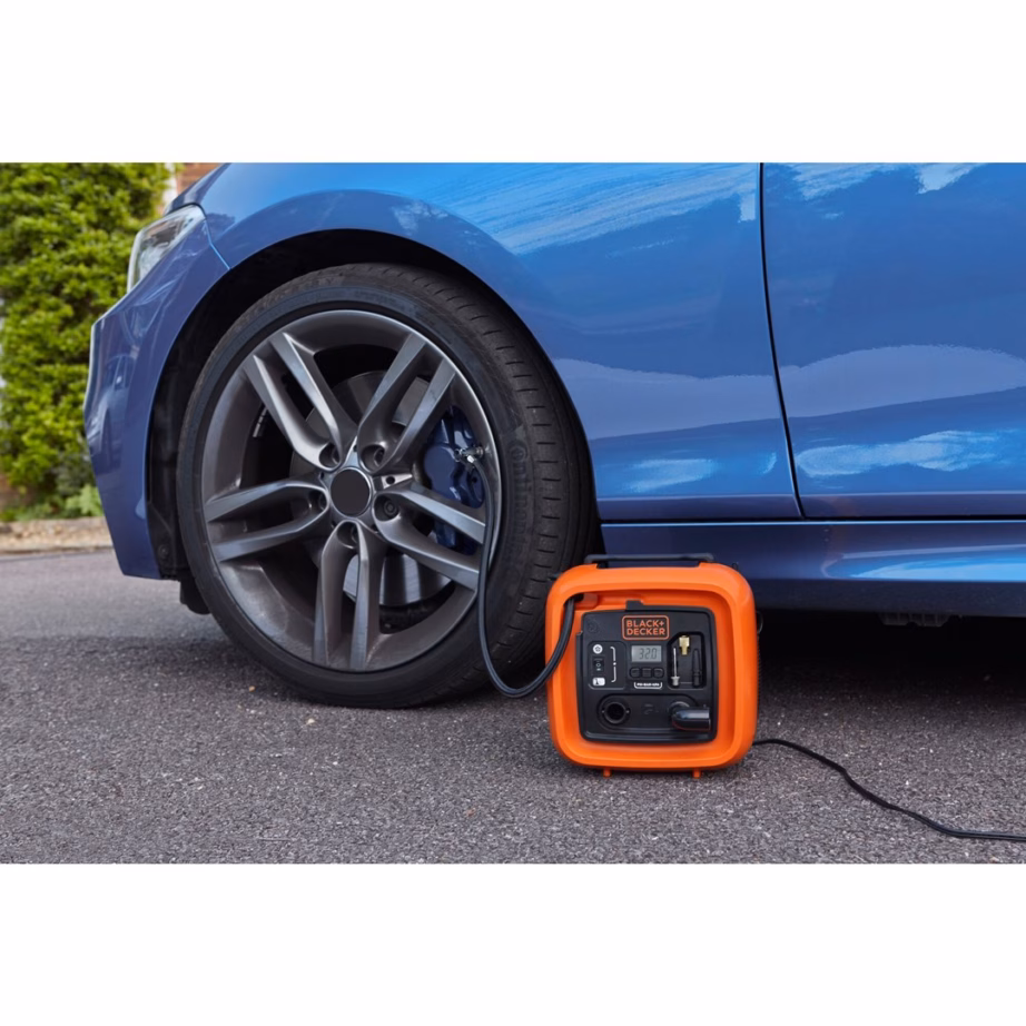 12 V kompressor Black+Decker ASI400-XJ, 160 l/min, max 11 bar, ekraan ja automaatne väljalülitus - 2