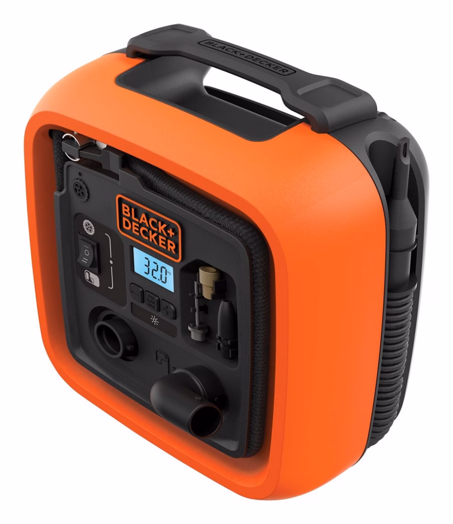 12 V kompressor Black+Decker ASI400-XJ, 160 l/min, max 11 bar, ekraan ja automaatne väljalülitus - 9
