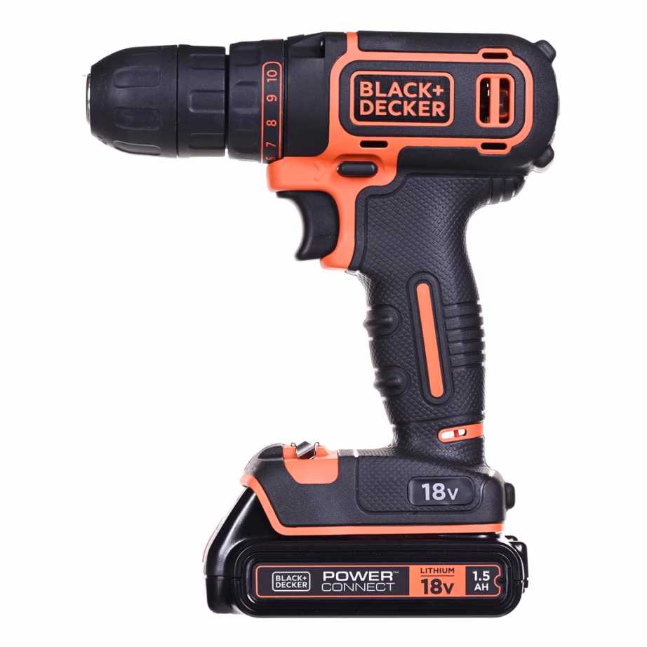 Akutrell-kruvikeeraja Black+Decker BDCDC18, 18 V, 2 × 1,5 Ah Li-Ion, 30 Nm - 2