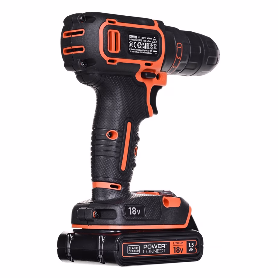 Akutrell-kruvikeeraja Black+Decker BDCDC18, 18 V, 2 × 1,5 Ah Li-Ion, 30 Nm - 6