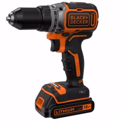 Akutrell-kruvikeeraja Black+Decker BL186KB-QW, 18 V, 52 N·m, 2 × 1,5 Ah, kohver