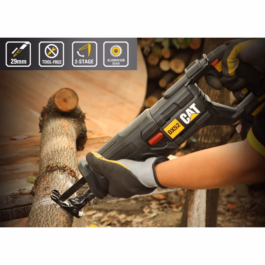 Akutoitel saabelsaag CATERPILLAR CAT DX52B, 18 V, harjavaba mootor, LED-tuli - 4