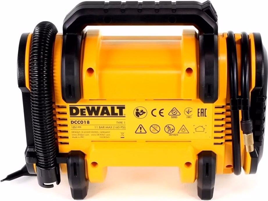 Kompaktkompressor DeWALT DCC018N, 12 V, max 11 bar, ekraani ja taustvalgustusega - 4