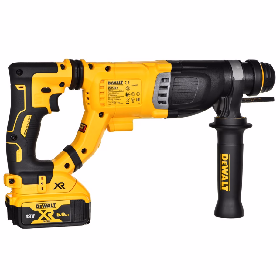 Akupuurvasar DeWalt DCH263P1-QW, SDS Plus, 18 V, 3 J, 1 × 5 Ah - 5