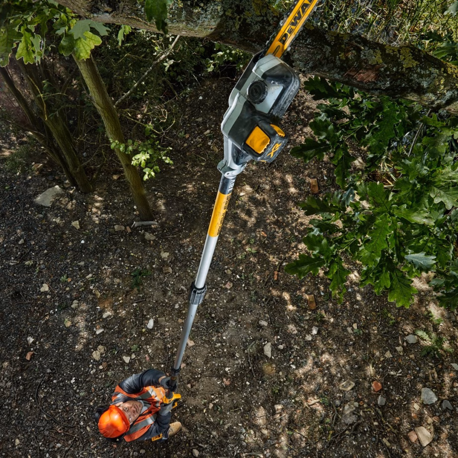 Teleskoopoksasaag DeWalt DCMPS567N-XJ, 18 V, 20 cm juhtplaat, 6,5 m/s - 5