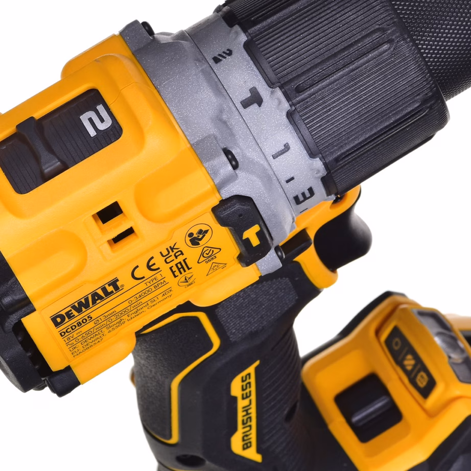 Akutrell-kruvikeeraja DeWalt DCD805P2T, 18 V, 2 × 5 Ah, löögifunktsioon, TSTAK - 5