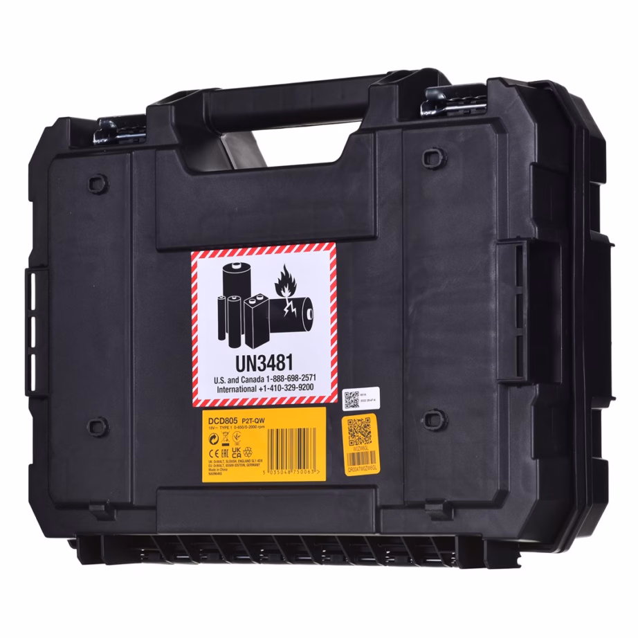 Akutrell-kruvikeeraja DeWalt DCD805P2T, 18 V, 2 × 5 Ah, löögifunktsioon, TSTAK - 13