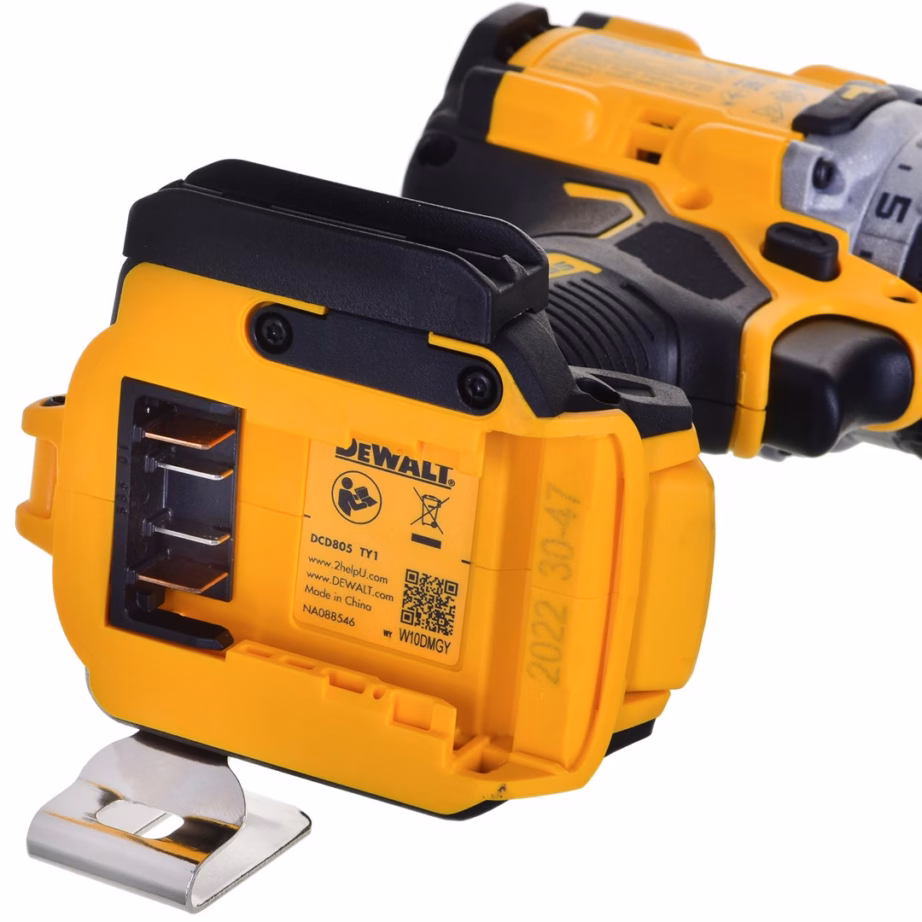 Akutrell-kruvikeeraja DeWalt DCD805NT, 18 V, harjavaba, löökfunktsioon, 90 N·m - 3