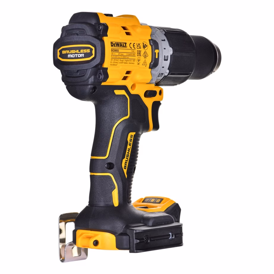 Akutrell-kruvikeeraja DeWalt DCD805NT, 18 V, harjavaba, löökfunktsioon, 90 N·m - 7