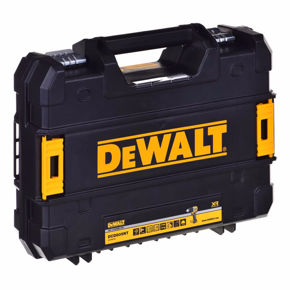 Akutrell-kruvikeeraja DeWalt DCD805NT, 18 V, harjavaba, löökfunktsioon, 90 N·m - 9