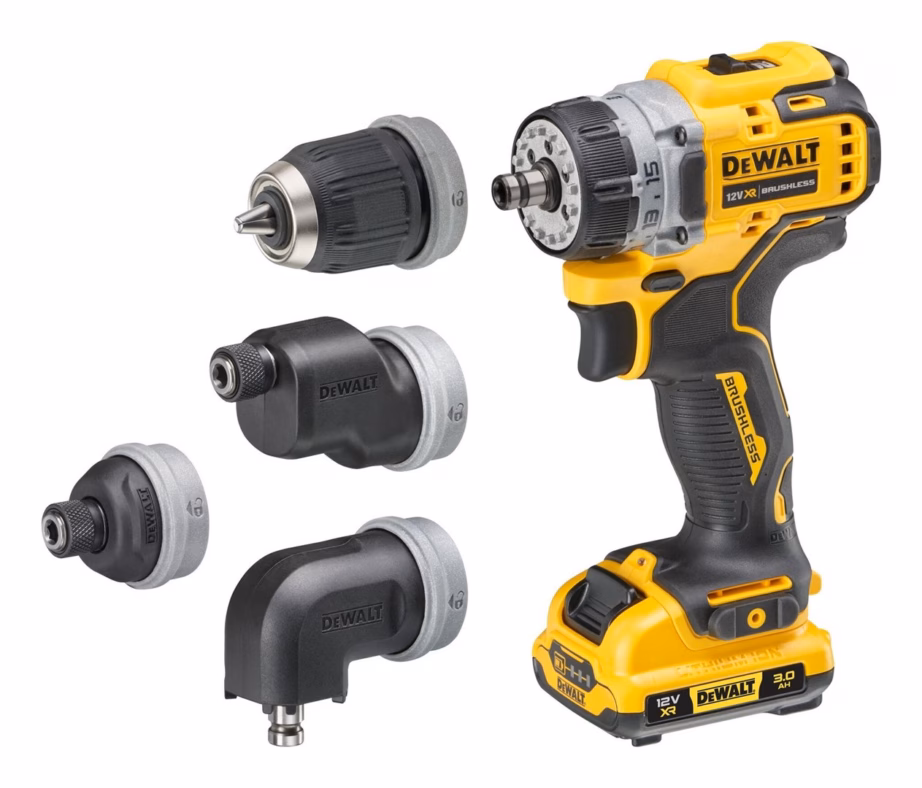 Akutrell-kruvikeeraja DeWalt DCD703L2T, 12 V, 2 × 3 Ah, 4-otsikuga - 6