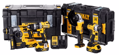 Akutööriistakomplekt DeWalt DCK422P3, 18 V, 3 × 5 Ah, laadija ja kohver