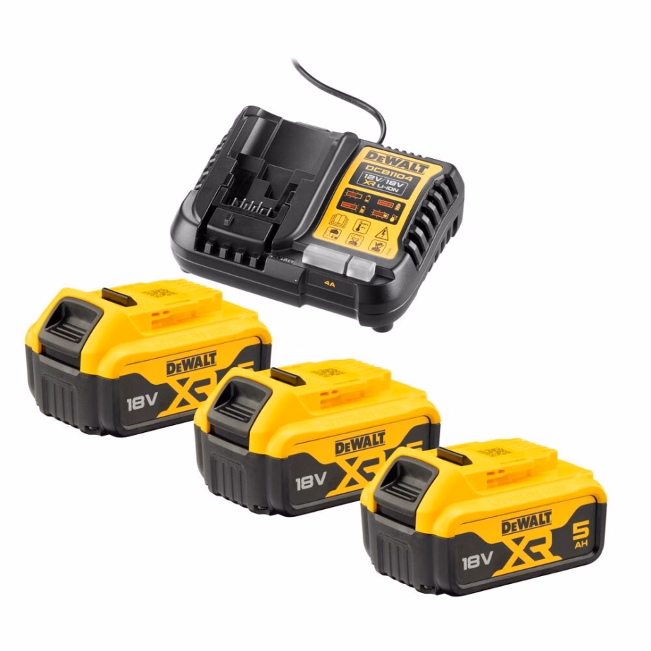 Akutööriistade komplekt DeWalt DCK429P3T-QW, 18 V, 3 × 5 Ah, DCD805/DCG405/DCH273/DCF850 - 6