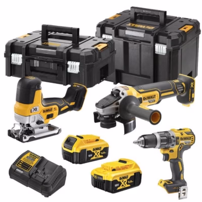 Akutööriistakomplekt DeWalt DCK329P2T, 18 V, 2× 5 Ah aku, TSTAK kohvrid