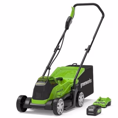 Akumuruniiduk Greenworks GD24LM33K4 (2516107UB), 33 cm, 24 V, 4 Ah aku ja laadija