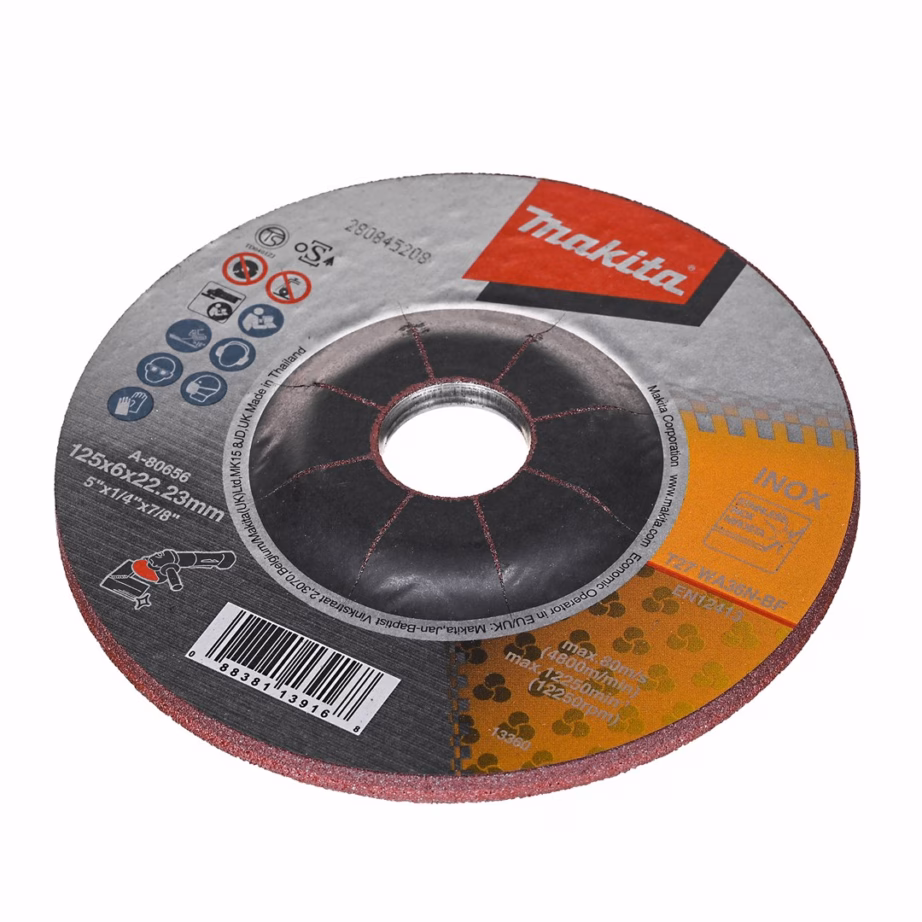 Akuga nurklihvija MAKITA DGA513Z, 18 V, 125 mm, 3000–8500 p/min, harjavaba - 10