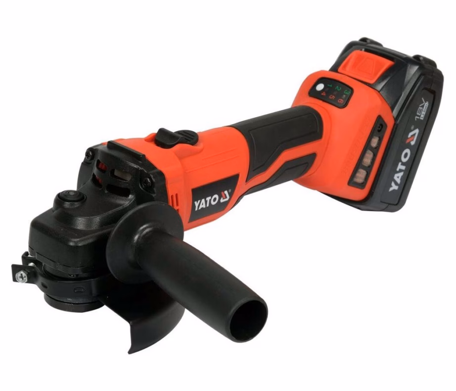 Akunurklihvija YATO YT-828295, 18 V, 125 mm, 2 × 4 Ah aku, harjavaba mootor - 3