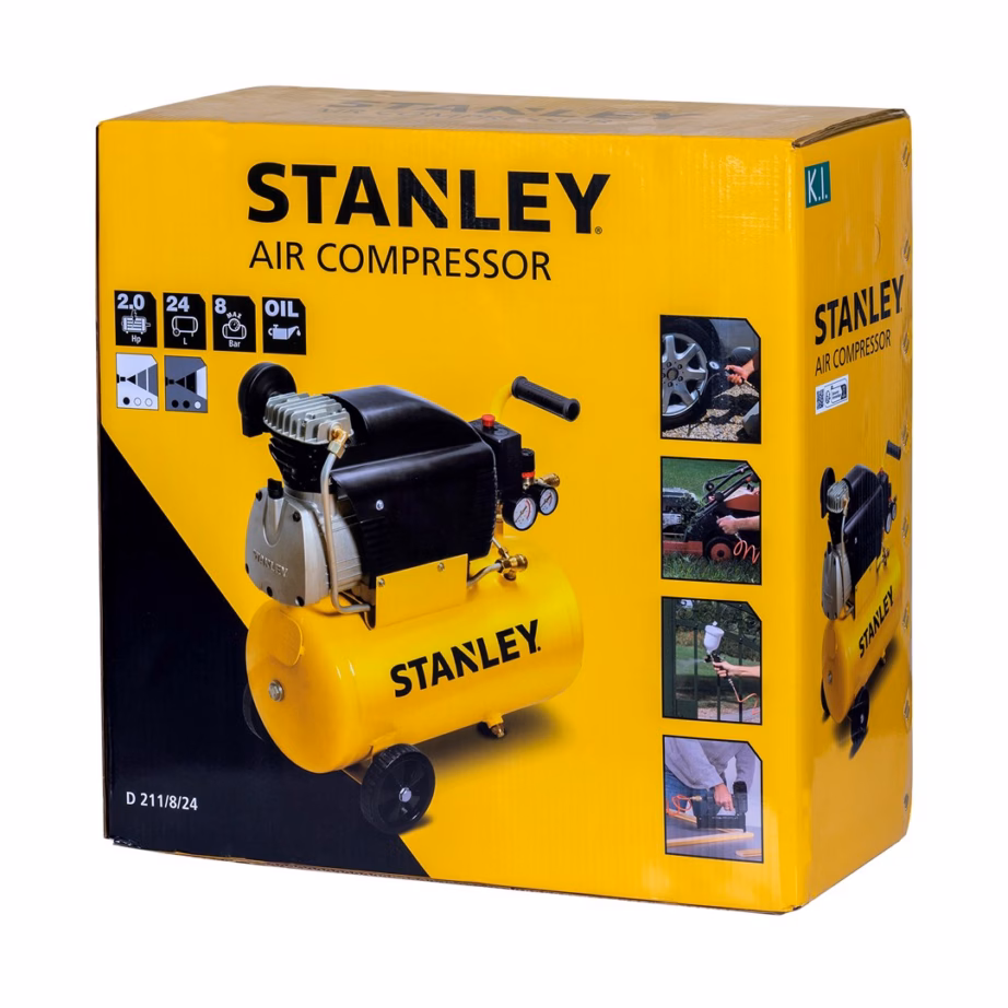Õlikompressor STANLEY FCCC404STN005, 24 l, 1500 W, 8 bar, 6-osaline komplekt - 11