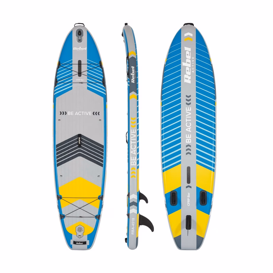 Täispuhutav SUP-laud Rebel Active SUP Board Pro RBA-4518-BL, 335 × 84 × 15 cm - 7
