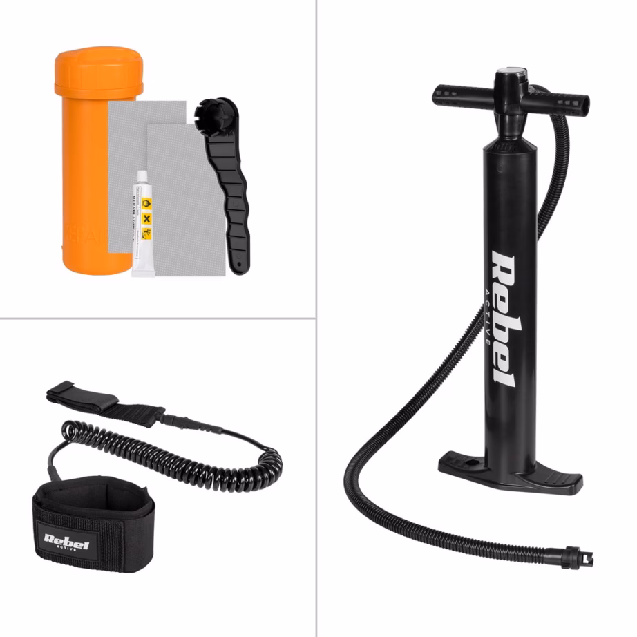 Täispuhutav SUP-laud Rebel Active SUP Board Pro RBA-4518-BL, 335 × 84 × 15 cm - 8
