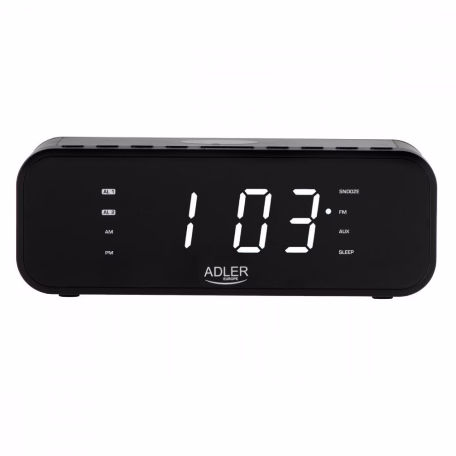 Äratuskellraadio Adler AD 1192b, Bluetooth, FM/AM, LED-ekraan, must - 4